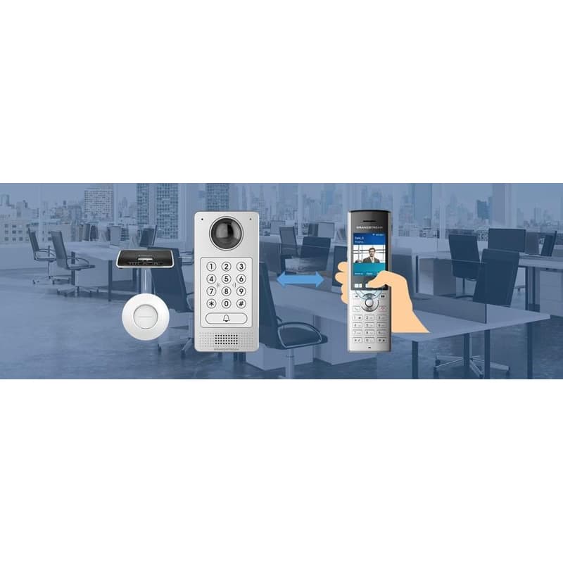 Grandstream WP820 WiFi IP tel., 2,4" bar. displ., 2SIP úč., video, BT, Micro USB, Handover 3