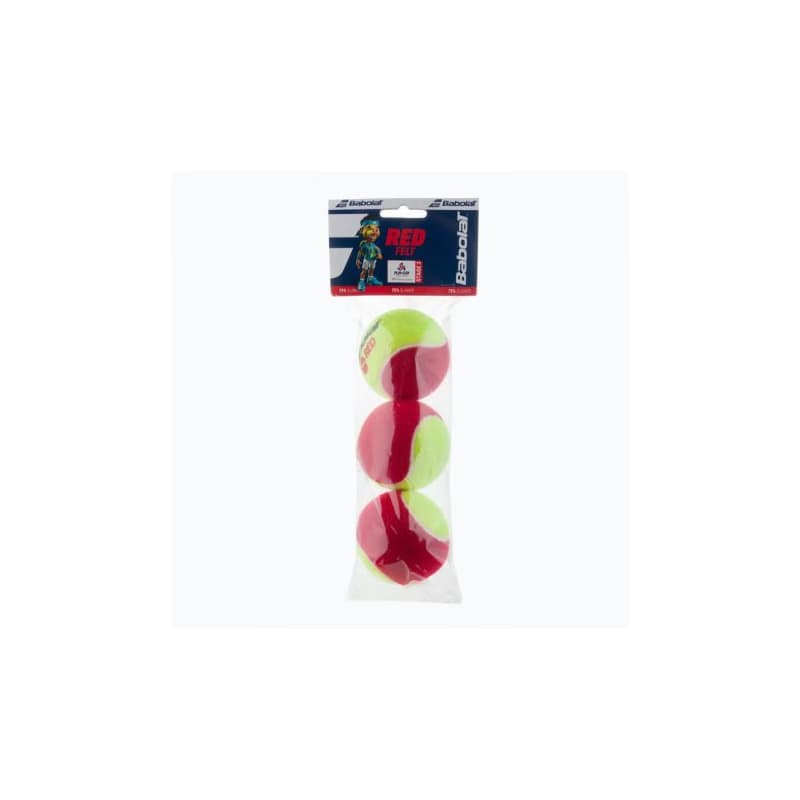 Tenisové loptičky 3ks BABOLAT RED FELT x3 JR