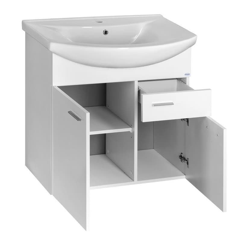 AQUALINE - ZOJA umývadlová skrinka 71,5x74x34cm, biela 51075A 2