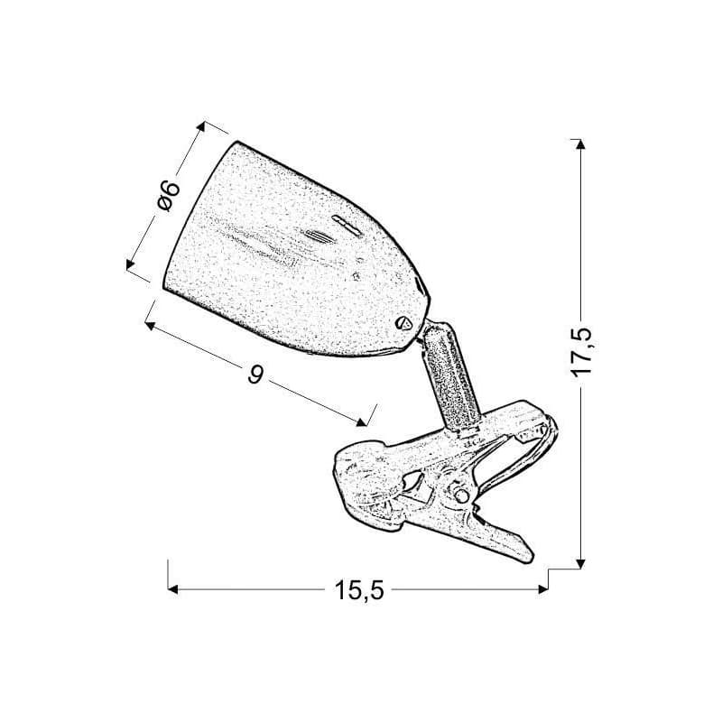 Stolová lampička CLIP LED Candellux 3