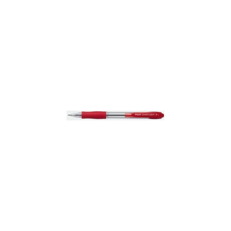 Guľôčkové pero Pilot super grip 0,7mm červené / náplň 2110 telo číre 1