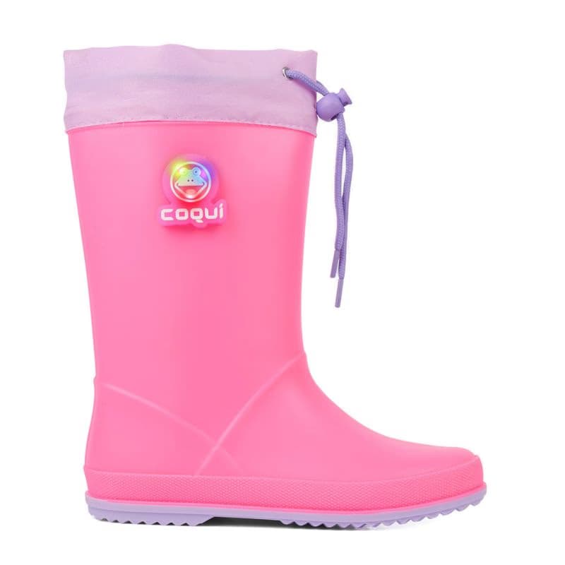 Dievčenské gumáky COQUI Rainy Collar light fuchsia light lila flash 2