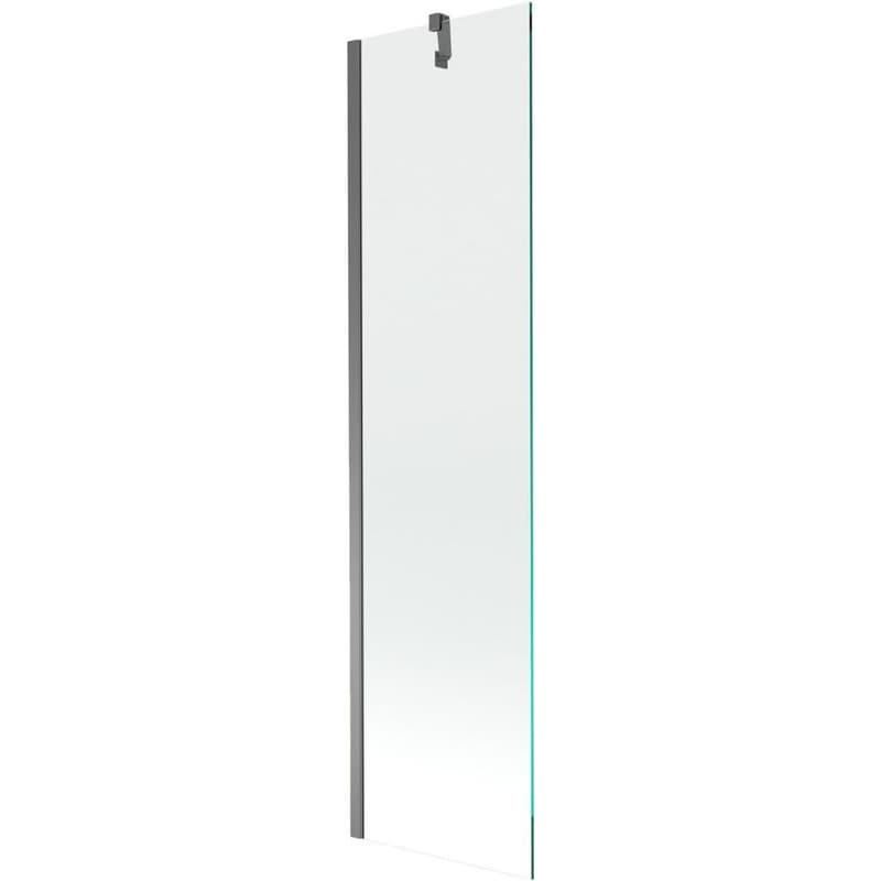 MEXEN/S - Next vaňová zástena FIX 50 x 150, transparent, grafit metal 895-050-000-00-00-95
