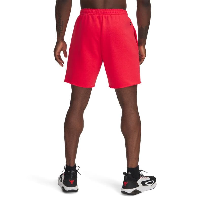 Pánske teplákové kraťasy UNDER ARMOUR PROJECT ROCK Icon Flc Short-RED 2