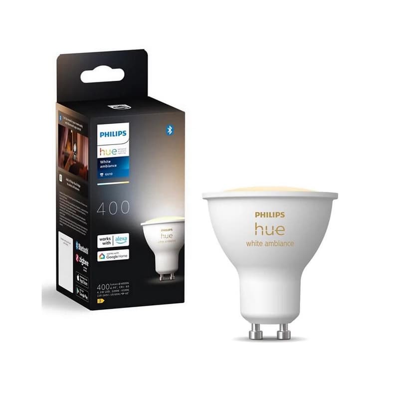 LED Stmievateľná žiarovka Philips Hue WHITE AMBIANCE GU10/4,2W/230V 2200-6500K 8720169229976