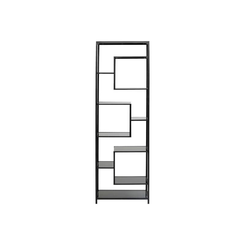 Loft policový regál čierny 195x60 cm