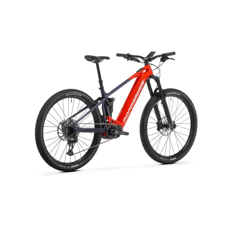 Horský elektrobicykel MONDRAKER Chaser R, flame red midnight blue crystal white 3