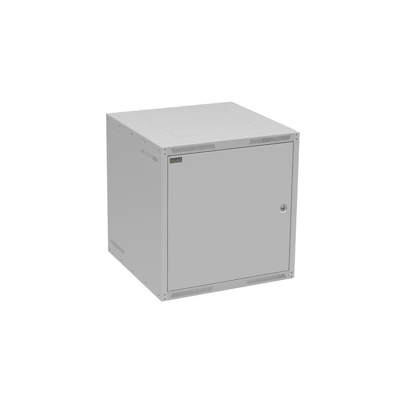 Nástenná rozvodná skriňa GrandN 12U 600 mm, plechové dvierka, RAL 7035, GrandN-12U-66-21-G 1