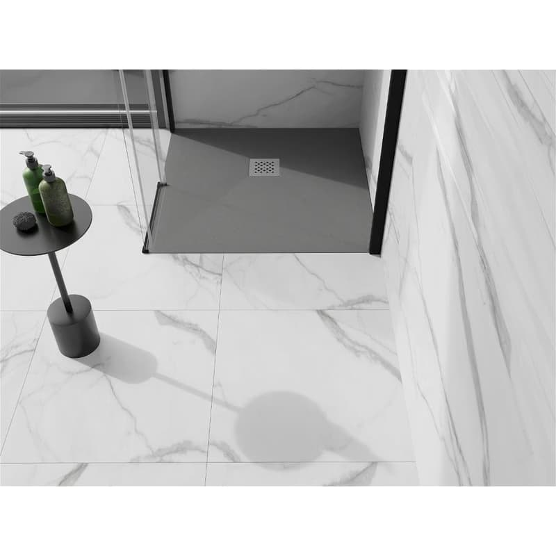 MEXEN - Stone+ Sprchová vanička štvorcová 90x90, šedý-betón 44619090 2