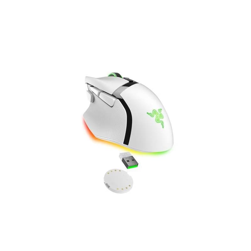 RAZER myš Basilisk V3 Pro, RGB, Bluetooth, optická, biela 6