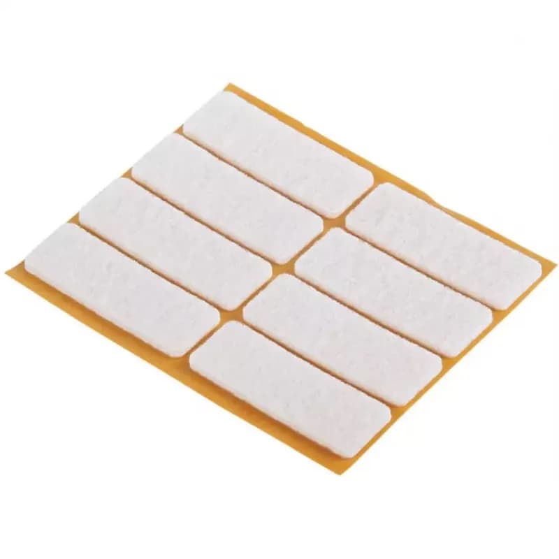 Podložky plstené biele 16x44 mm