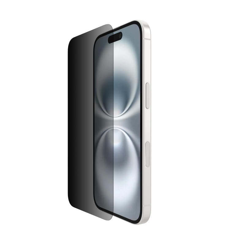 Belkin SCREENFORCE™ Invisiglass Privacy Anti-Microbial ochranné privátne sklo pre iPhone 16 / 15 / 14 Pro 1