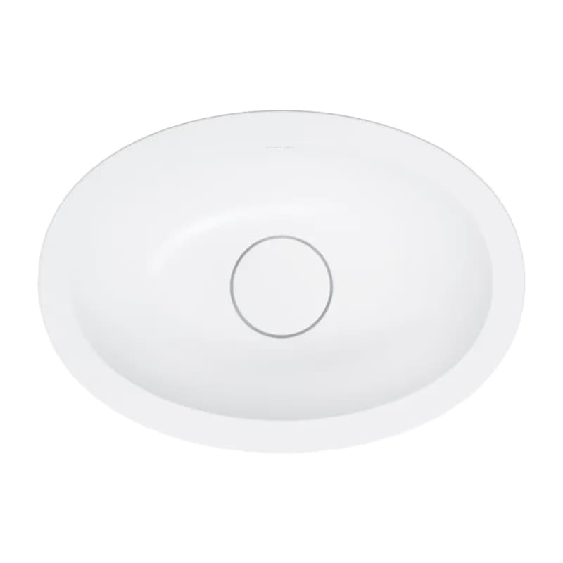 OMNIRES - SHELL M+ umývadlo zapustené do dosky, 38 x 25 cm, matná biela SHELL380UPBM 4
