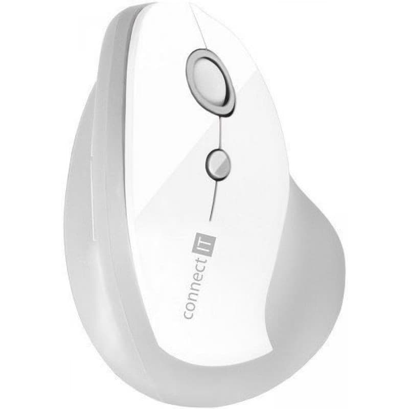 CONNECT IT FOR HEALTH ergonomická vertikálna myš, (+ 1x AA batéria zadarmo), bezdrôtová, BIELA 2