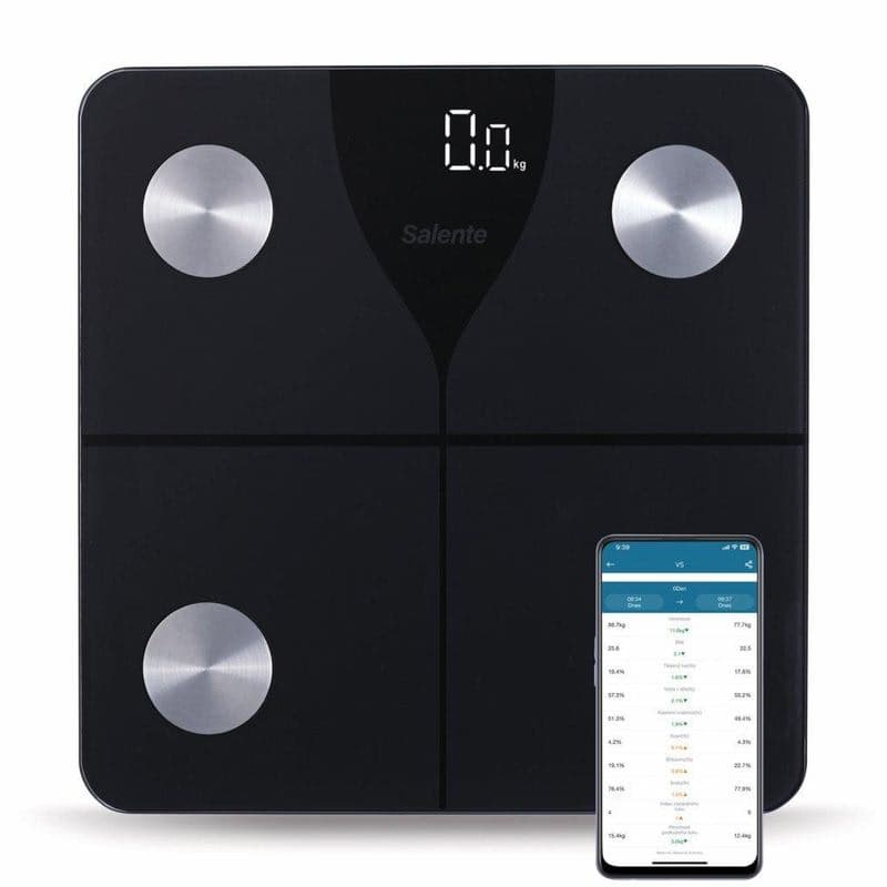 Salente SlimFit, múdra osobná diagnostická fitness váha, Bluetooth, čierna 1