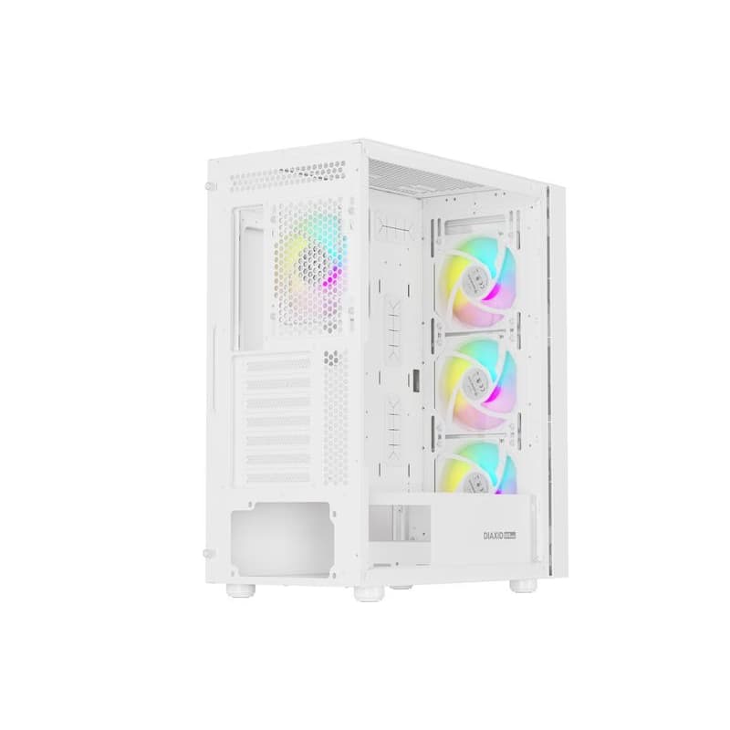 Počítačová skriňa Genesis DIAXID 605 ARGB/Midi Tower/Transpar./Biela 5
