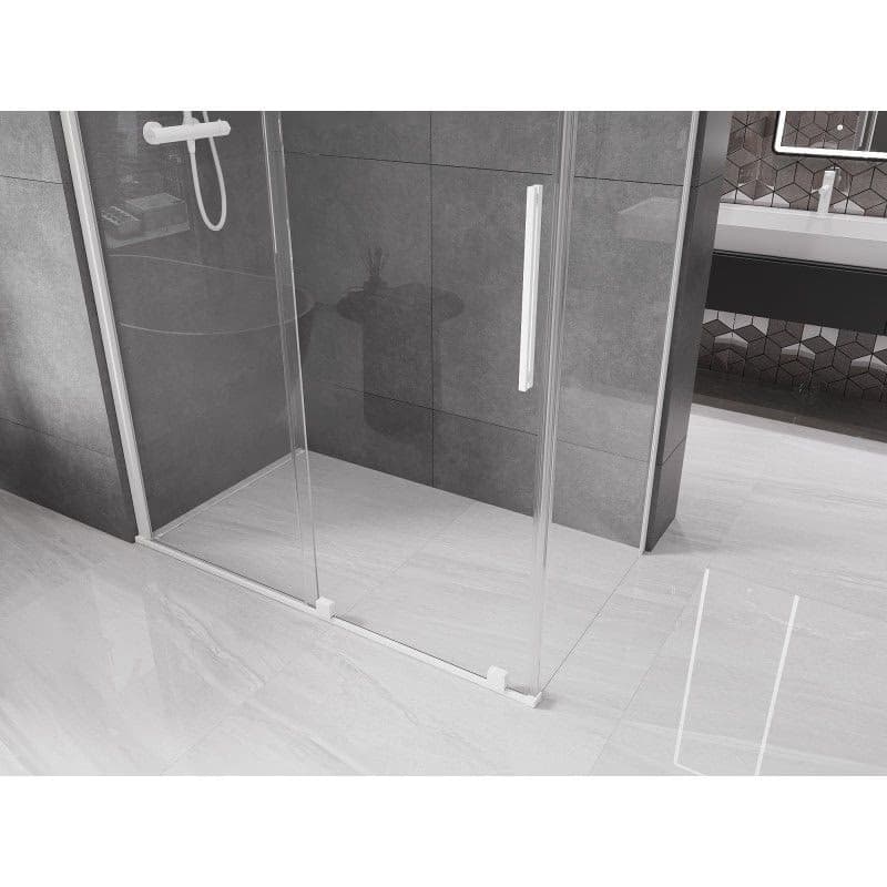 MEXEN/S - Velár sprchovací kút 150 x 80, transparent, biela 871-150-080-01-20 6
