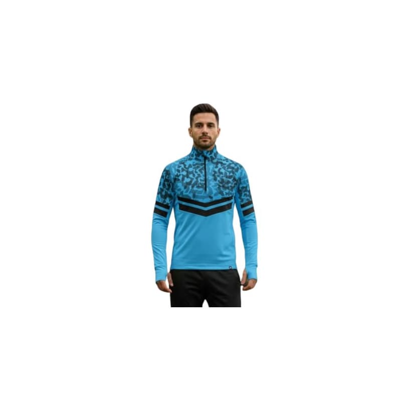 Pánska lyžiarska mikina s 1 2 zipsom NORTHFINDER BERTI-282blueblack 1
