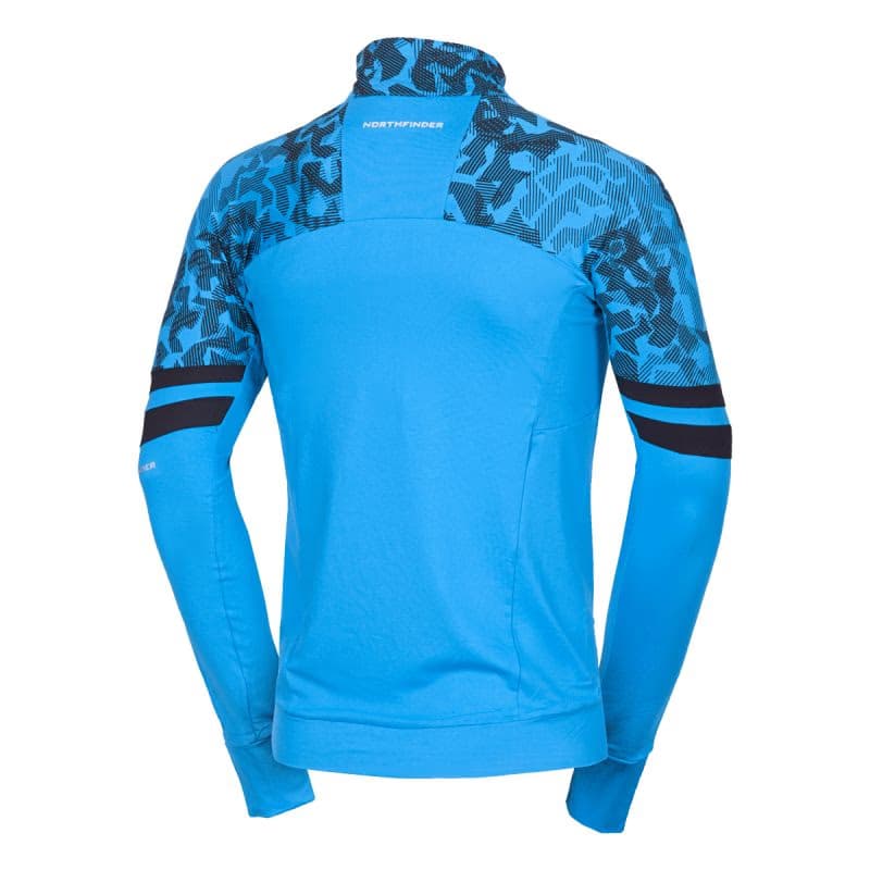 Pánska lyžiarska mikina s 1 2 zipsom NORTHFINDER BERTI-282blueblack 4