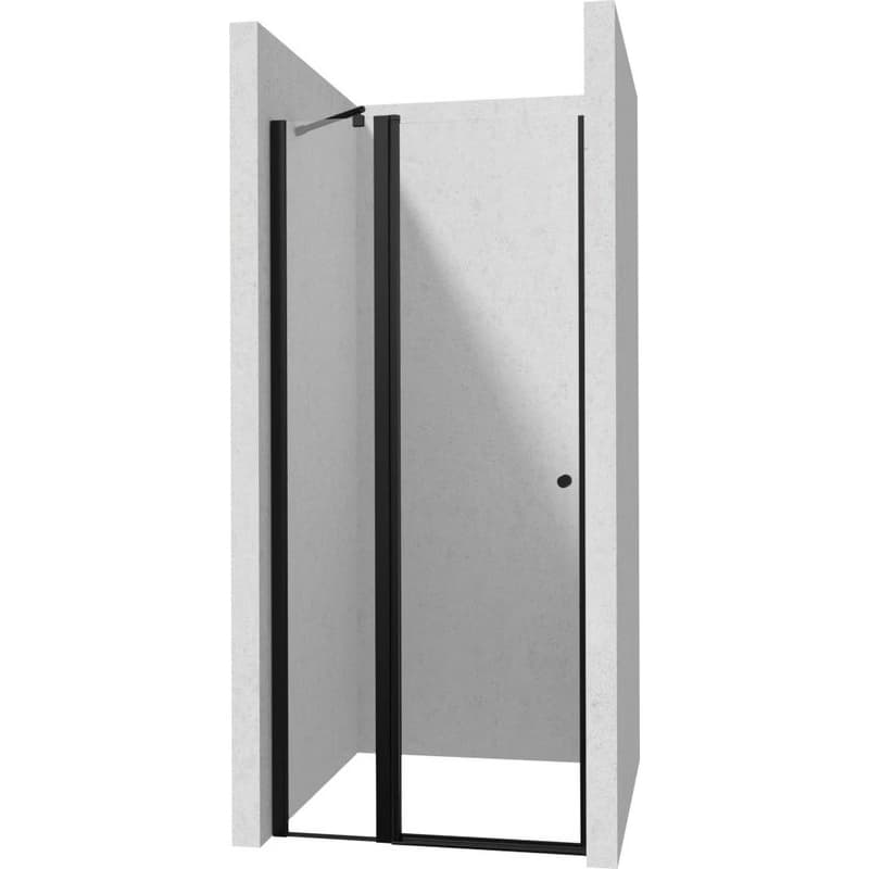 DEANTE - Kerria Plus nero sprchové dvere bez stenového profilu, 80 cm - výklopné KTSUN42P