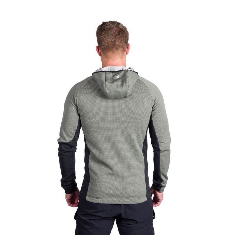 Pánska turistická mikina so zipsom NORTHFINDER EGON 807lightgreenblack 3