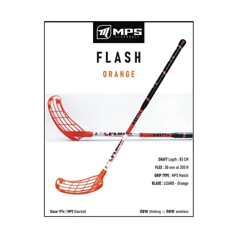 Florbalová hokejka MPS FLASH Orange JR R 4