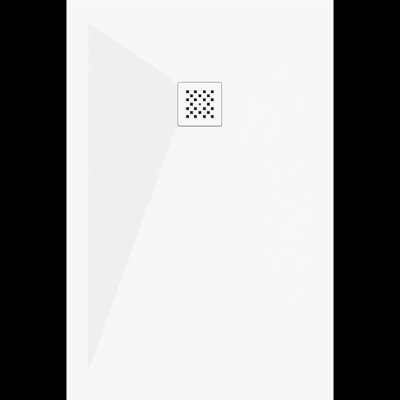 MEXEN/S - Stone+ obdĺžniková sprchová vanička 130 x 90, biela, mriežka biela 44109013-W 6