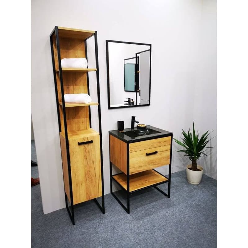 ArtCom Keramické umývadlo UM-8003-80 | čierny mat 80 cm 2