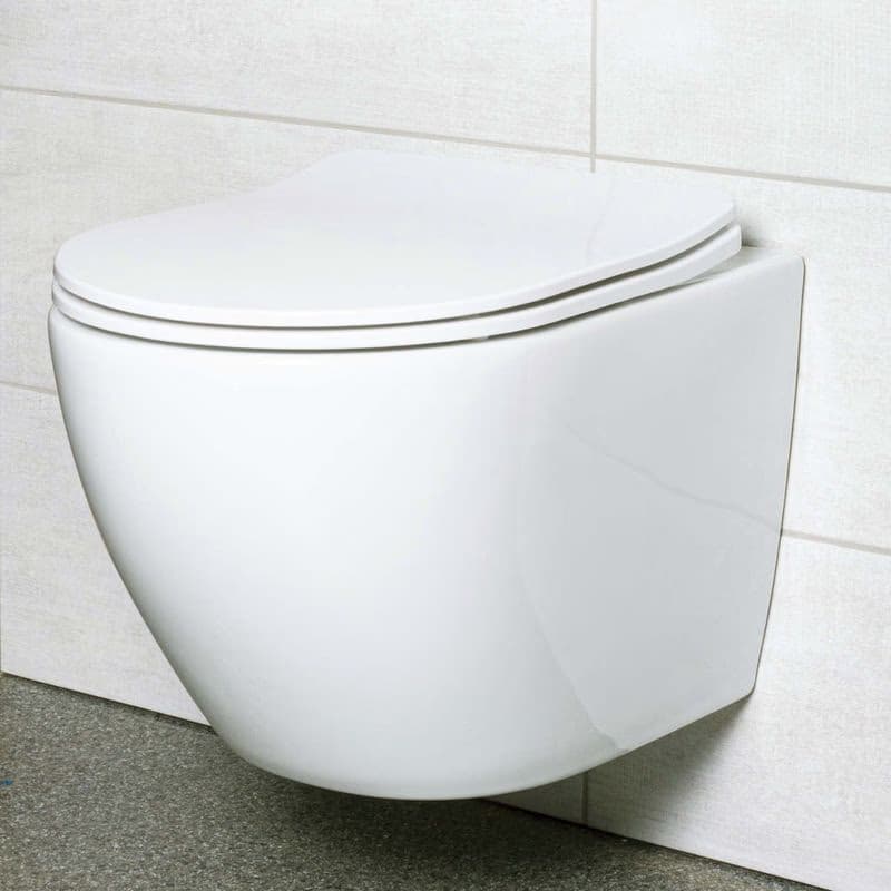 KERRA - Miska WC závesná Delos so sedátkom (biele lesklé) 5907548114099 3
