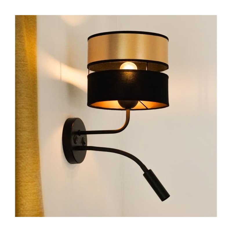 Brilagi - Nástenná lampa ROYAL 1xE27/15W/230V + 1xG9/3W čierna/zlatá 8590828608097