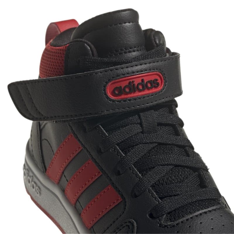 Chlapčenská rekreačná obuv ADIDAS Postmove Mid core black vivid red cloud white 5