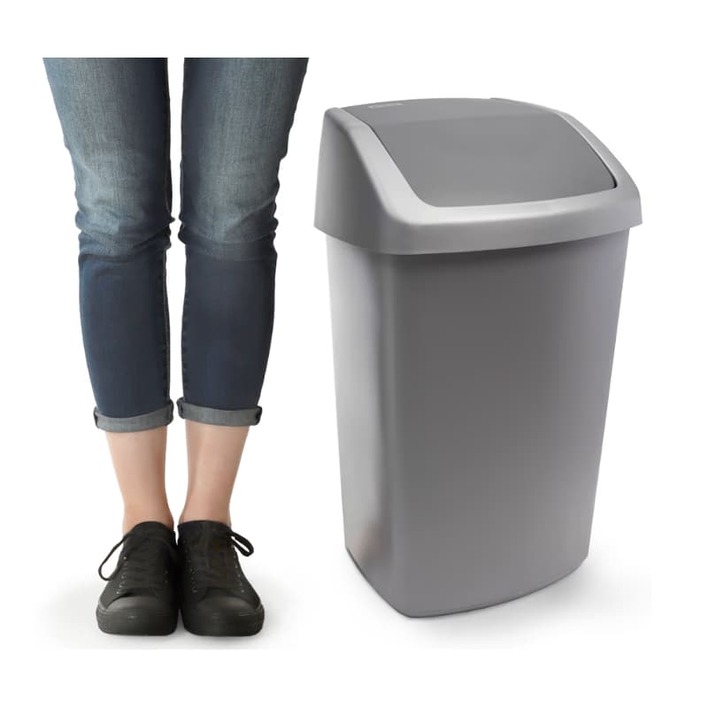 CURVER Odpadkový kôš SWING BIN 15L | sivý 5