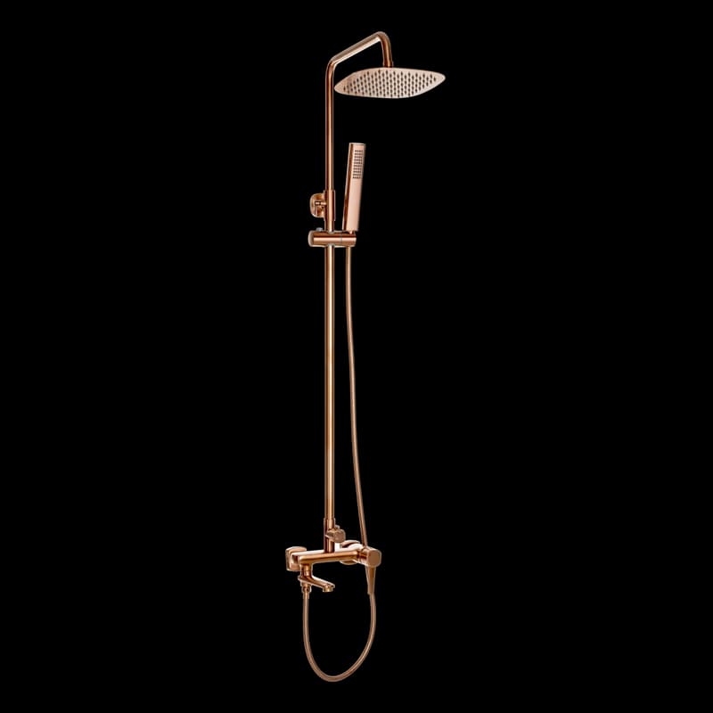 INVENA - Sprchový stĺp GLAMOUR, meď AU-05-B14-V