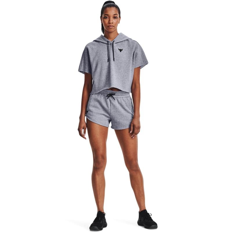 Dámske teplákové kraťasy UNDER ARMOUR PROJECT ROCK UA PROJECT ROCK Fleece Short-GRY 4