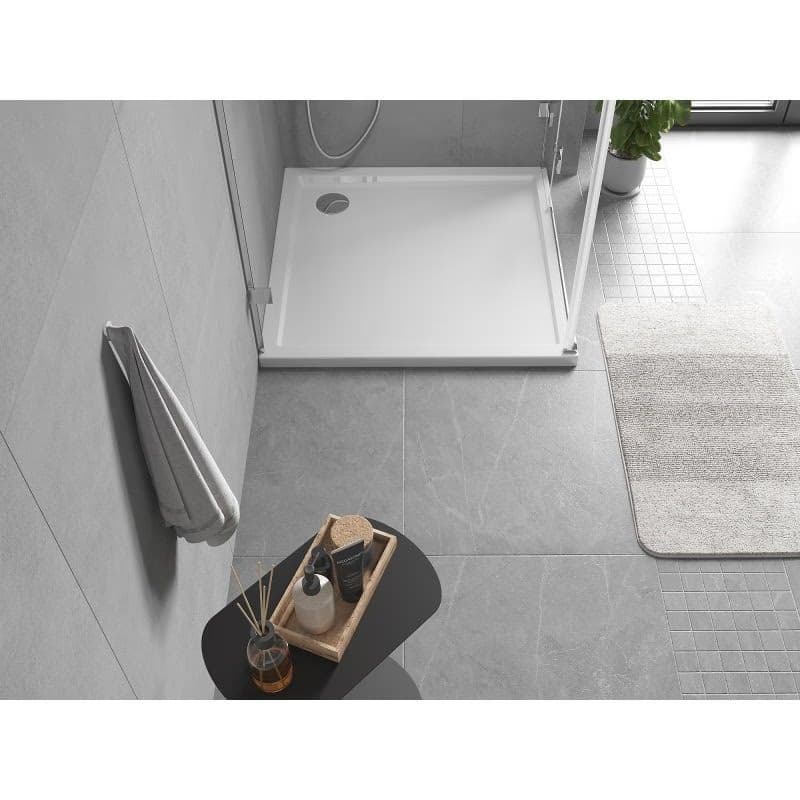 MEXEN - Flow Sprchová vanička štvorcová slim 85 x 85, biela lesk 46S108585 3