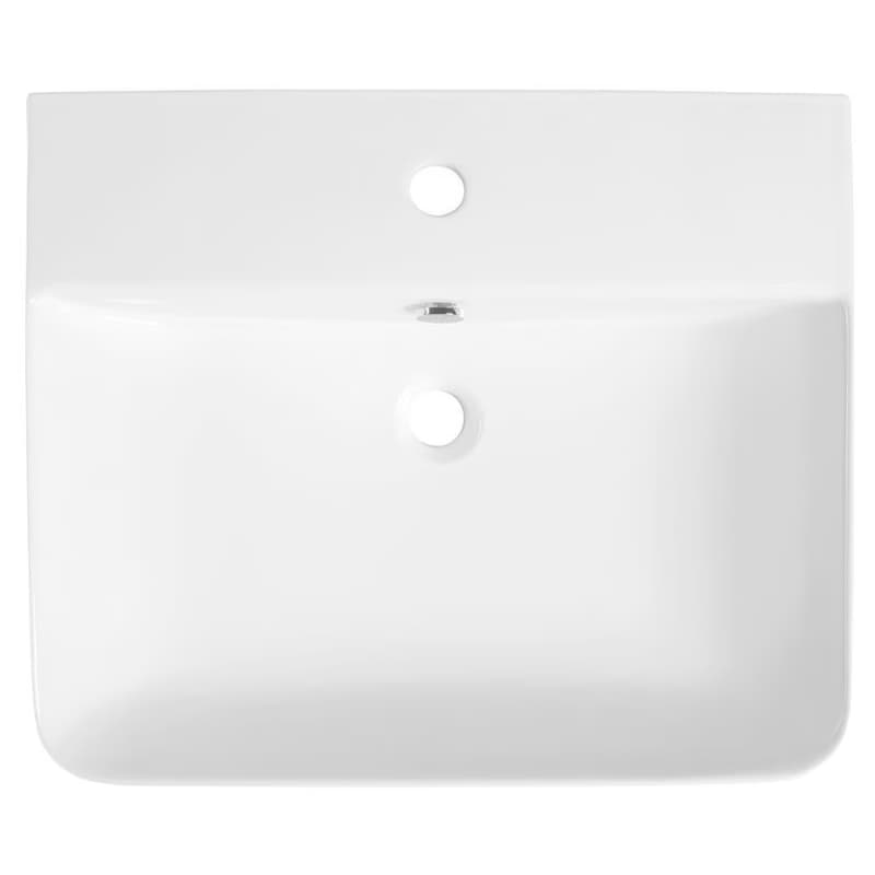 ISVEA - SOTT AQUA keramické umývadlo polozápustné, 59x49cm, biela 10SQ51058 2