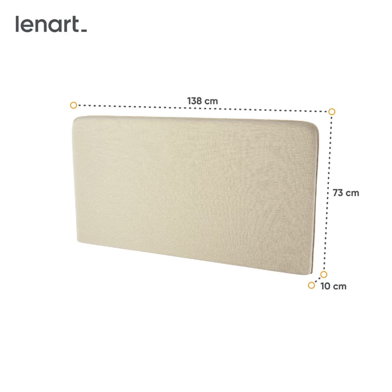 Dig-net nábytok Čalúnený panel Lenart BED CONCEPT BC-16 / 140 | béžová 4