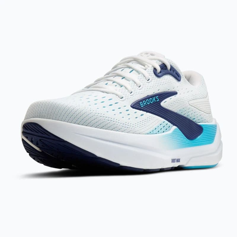 Pánska bežecká obuv BROOKS Ghost Max 3 M bright white beacon blue teal 2