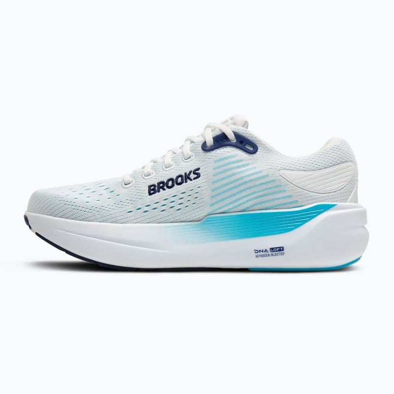 Pánska bežecká obuv BROOKS Ghost Max 3 M bright white beacon blue teal 4