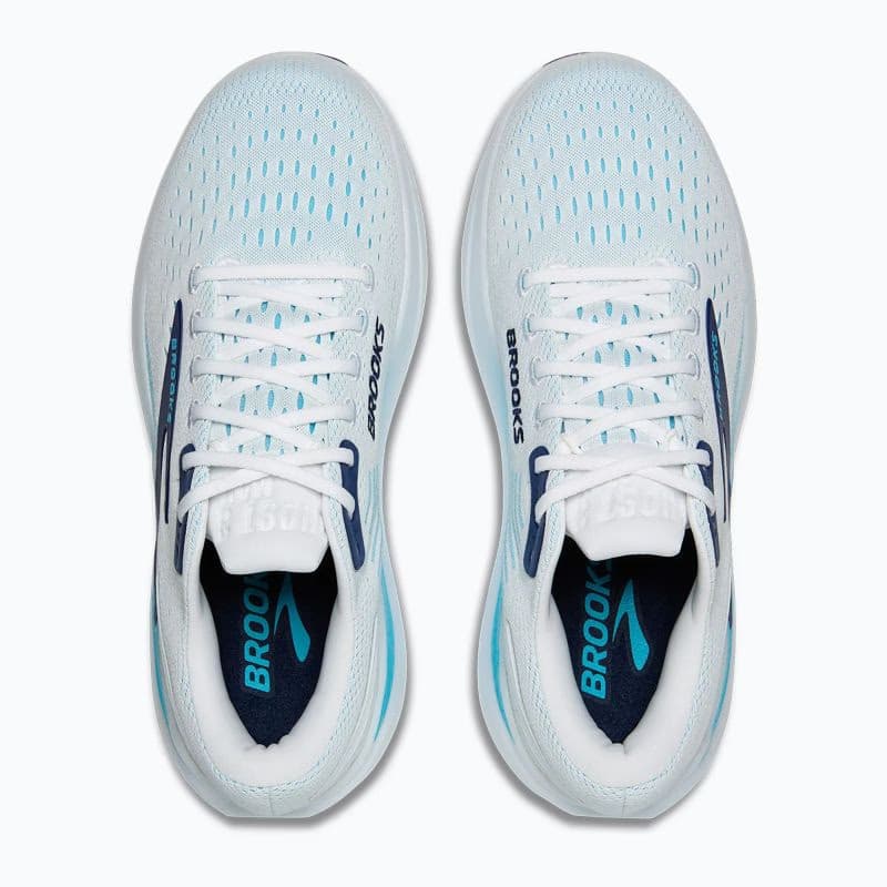 Pánska bežecká obuv BROOKS Ghost Max 3 M bright white beacon blue teal 5