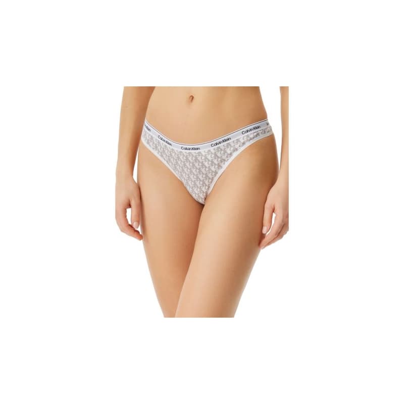 Dámske nohavičky CALVIN KLEIN THONG-PLUSH MONOGRAM 1