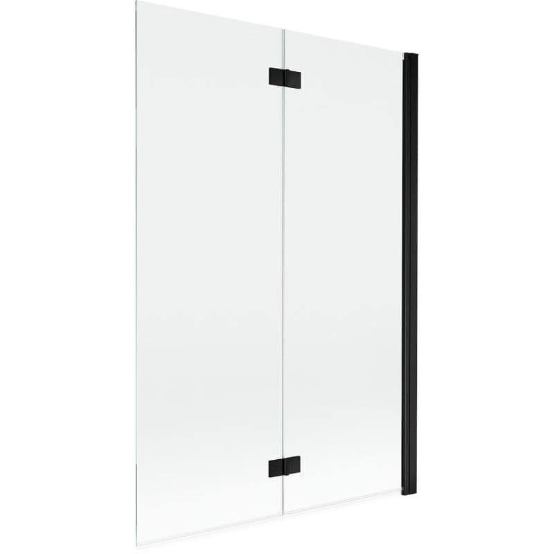 MEXEN - MIST vaňová zástena 120x150 cm 6mm 2-s, čierna, číra, pravá 8A9-120-002-70-00-P 1