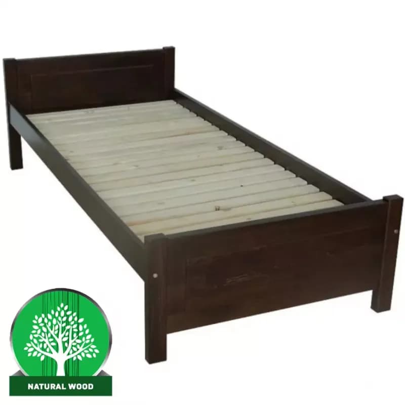 Posteľ 120x200 borovica farba wenge 1