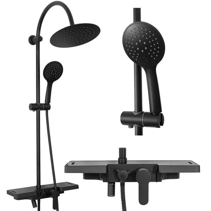 REA REA - Sprchový set s batériou 150mm Vigo čierny REA-P7001 1