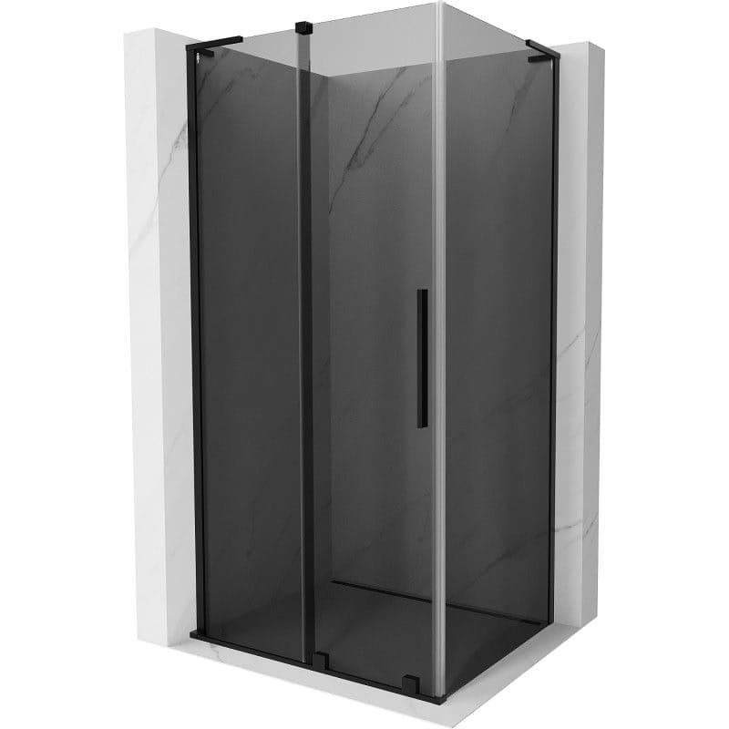 MEXEN/S - Velar L sprchovací kút, posuvné dvere 100 x 80, grafit, čierna 871-100-080-43-70 1