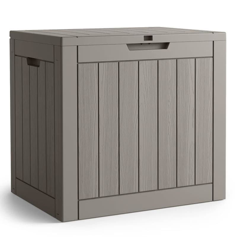 Záhradný úložný box Ezra 117 L sivý 1