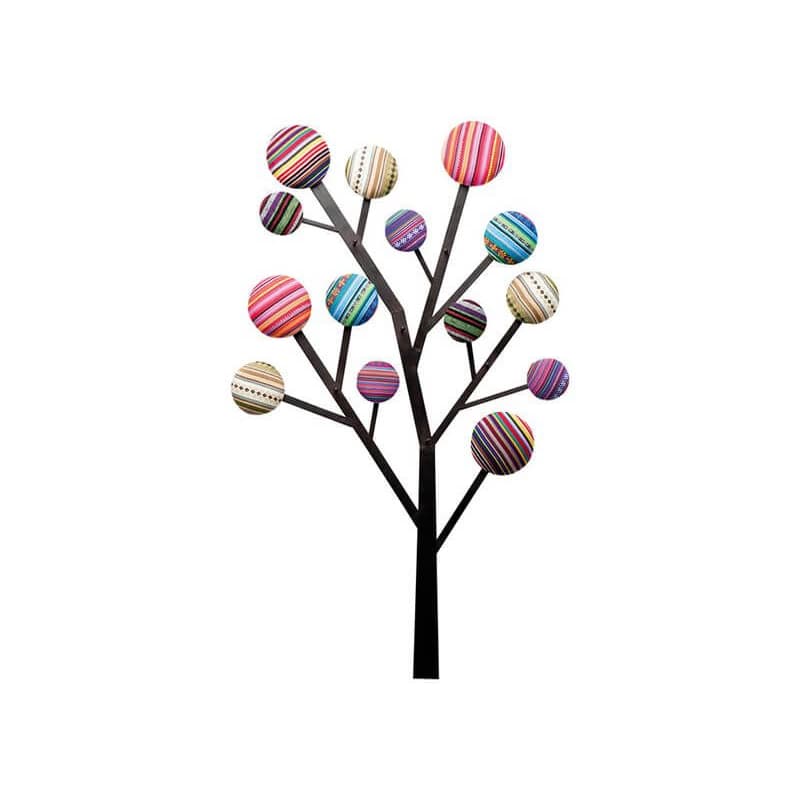 Bubble Tree nástenný vešiak farebný 1