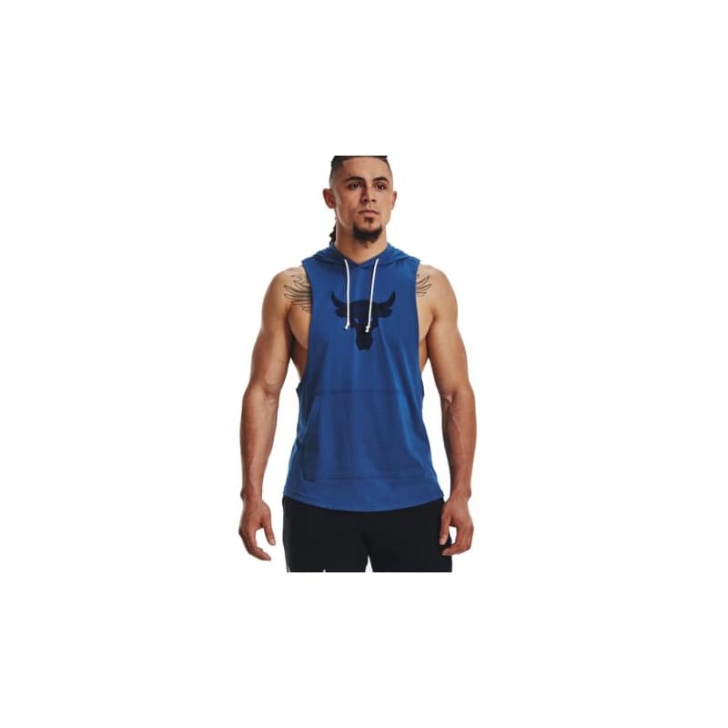 Pánske tričko bez rukávov UNDER ARMOUR PROJECT ROCK UA PROJECT ROCK BSR BULL SL HD-BLU 1
