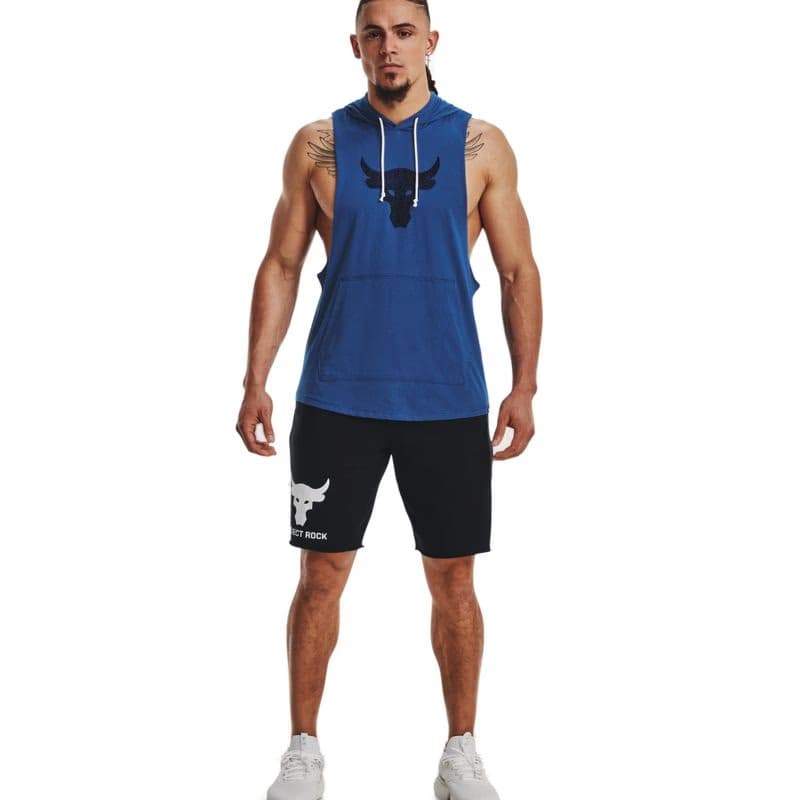 Pánske tričko bez rukávov UNDER ARMOUR PROJECT ROCK UA PROJECT ROCK BSR BULL SL HD-BLU 4