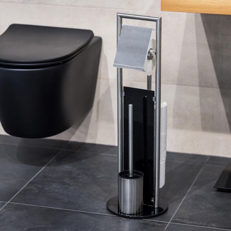 Zásobník na toaletný papier Ravina, matná nehrdzavejúca oceľ 1